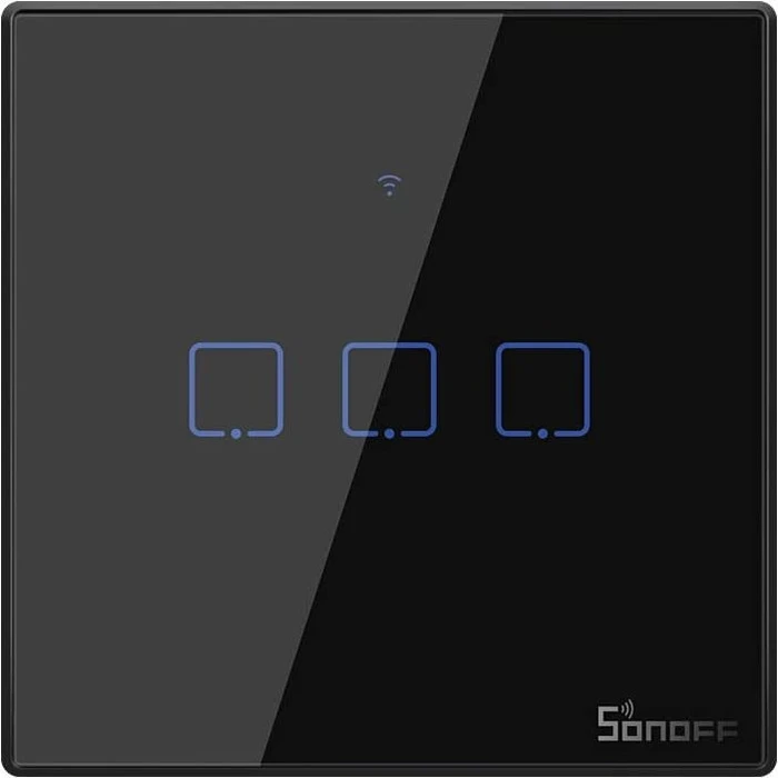 Sonoff TX T3EU3C Smart Wall Switch schwarz, 3-fach