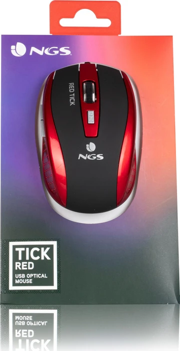 NGS Tick Wired Mouse rot, USB