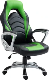 CLP Foxton Kunstleder Gamingstuhl, schwarz/grün