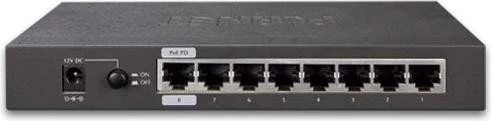 Planet GSD Desktop Gigabit Managed Switch, 8x RJ-45, 2x SFP, PoE PD