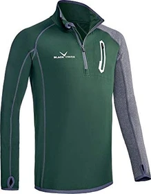 Black Crevice Micro Funktionsshirt langarm forest green/grey
