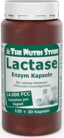 The Nutri Store Lactase 14.000 FCC Enzym Kapseln, 120 Stück