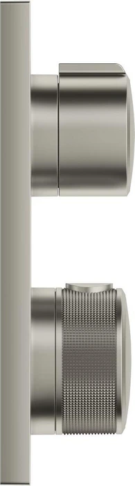 Grohe Allure Thermostat-Wannenbatterie mit integrierter 2-Wege-Umstellung satin steel