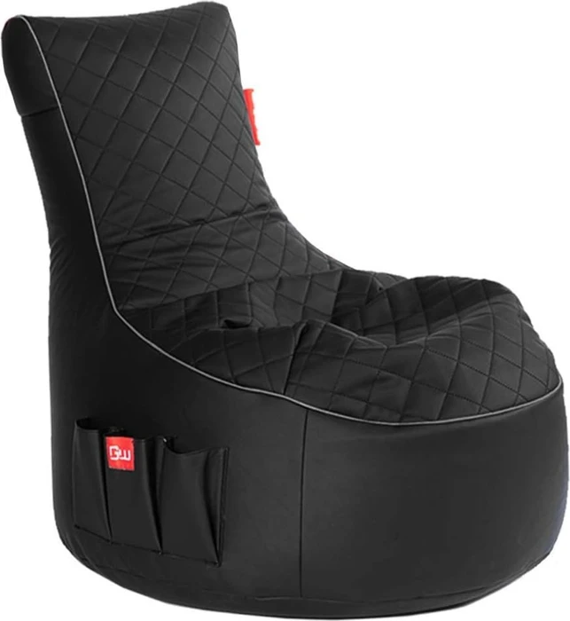 Gamewarez Gaming Sitzsack Classic Cosmic Hurricane, schwarz/grau