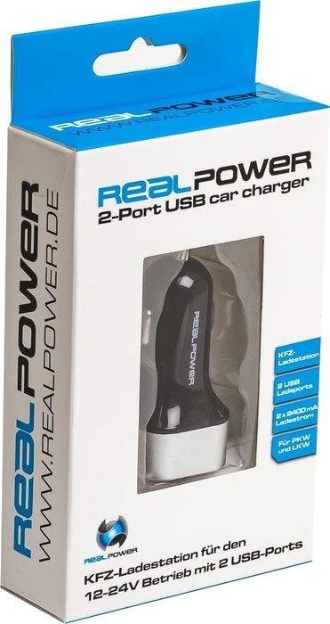 Ultron RealPower 2-Port USB Car Charger