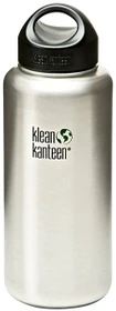 Klean Kanteen Wide-Mouth Trinkflasche 1.2l brushed stainless