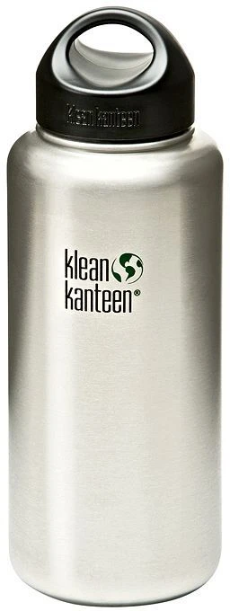 Klean Kanteen Wide-Mouth Trinkflasche 1.2l brushed stainless