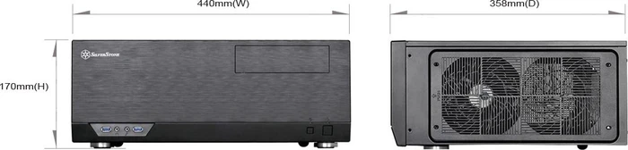 SilverStone Grandia GD09B-C, schwarz