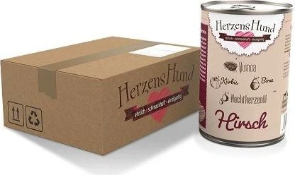 Herzens Hund Hirsch mit Bio Gemüse
