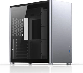 Jonsbo D40, silber, Glasfenster