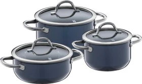 WMF Fusiontec Inspire Kochtopf-Set blueberry, 3-tlg.