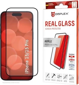 Displex Real Glass Full Cover für Apple iPhone 15/15 Pro