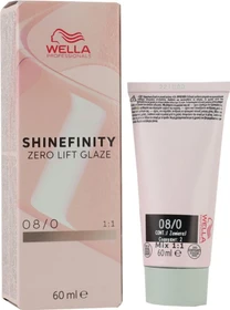 Wella Shinefinity Zero Lift Glaze 08/0 natural latte, 60ml