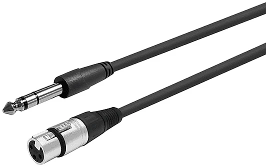 VivoLink XLR F to Stereo Jack 6.35mm 1.0m