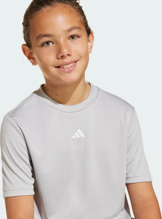 adidas Train Essentials Logo Regular Fit Funktionsshirt kurzarm grey two/white (Junior)