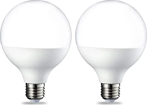 AmazonBasics LED-Leuchtmittel Globe 100 14.5W/827 E27, 2 Stück