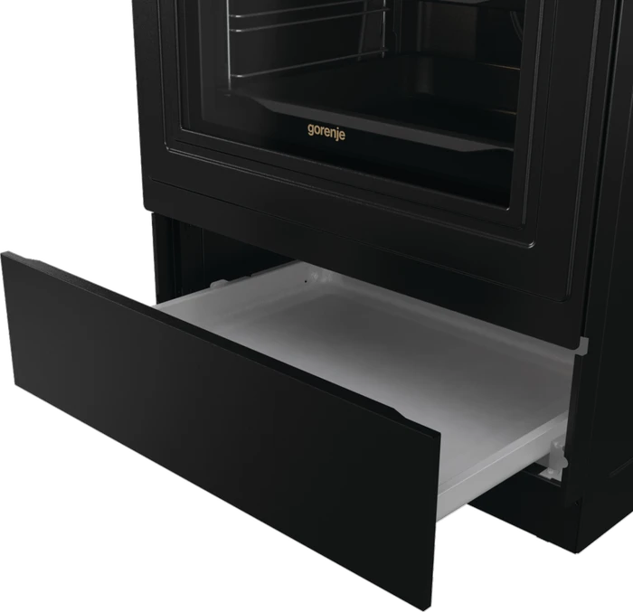 Gorenje GECS6B70CLB Elektroherd mit Glaskeramik-Kochfeld