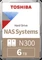 Toshiba N300 NAS Systems 6TB, 24/7, 512e / 3.5" / SATA 6Gb/s, bulk Vorschaubild