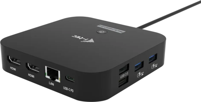 i-tec USB-C Dual HDMI Docking Station, USB PD 100W, USB-C 3.1 mit DisplayPort 1.4 [Stecker]