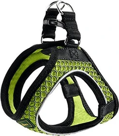 Hunter Hilo Comfort Geschirr für kleine Hunde mit Netzmaterial und reflektierenden Elementen, limette, XXS, Limette