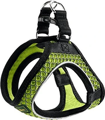 Hunter Hilo Comfort Geschirr für kleine Hunde mit Netzmaterial und reflektierenden Elementen, limette, XXS, Limette