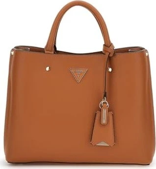 Guess Meridian II Girlfriend Satchel Shopper cognac