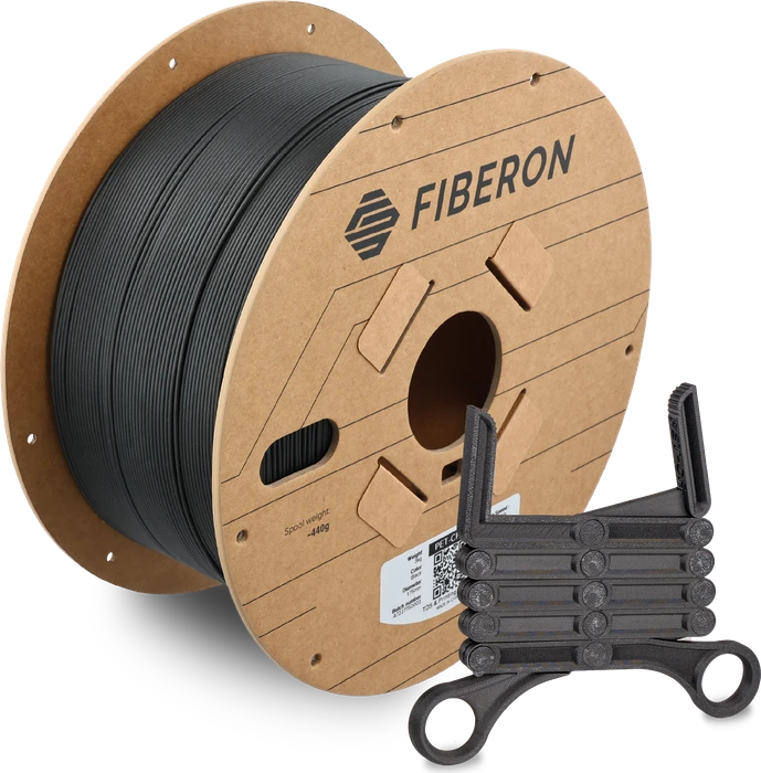 Polymaker Fiberon PET-CF17 PET, schwarz, Spule, 1.75mm, 3.00kg