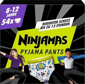 Pampers Ninjamas Pyjama Pants Boys Einwegwindel, 8-12J, 27-43kg,    54 Stück