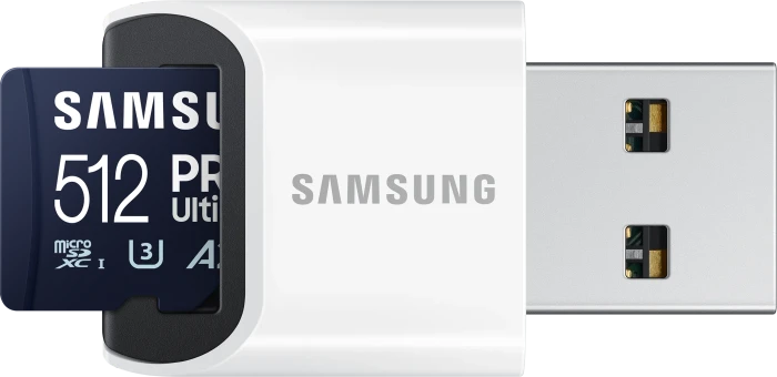 Samsung PRO Ultimate R200/W130 512GB USB-Kit, UHS-I U3, A2, Class 10