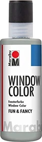 Marabu Window Color fun & fancy Malfarbe Glas/Porzellan, konturensilber, 80ml