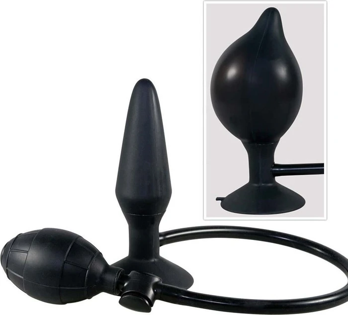 You2Toys True Black Inflatable Analplug Silikon