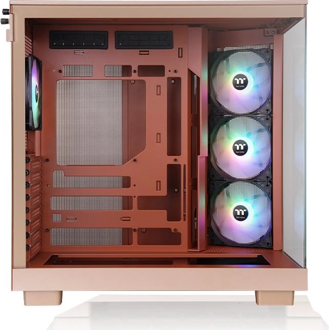 Thermaltake View 380 XL TG ARGB Gravel Sand, braun, Glasfenster