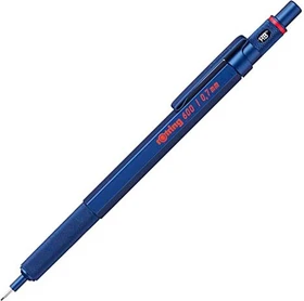 rOtring 600 Feinminen Druckbleistift HB 0.7mm graphit, blau, Radierer