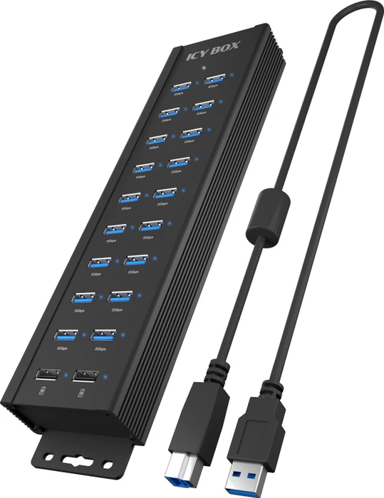 RaidSonic Icy Box IB-HUB1720-U3, USB-B 3.0 [Buchse]