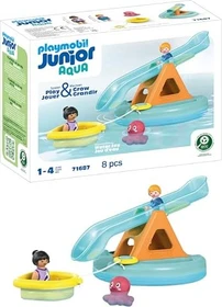 playmobil Junior Aqua Badeinsel mit Wasserrutsche