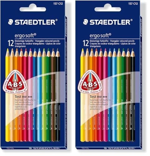Staedtler ergosoft 157 Buntstift sortiert, 12er-Set
