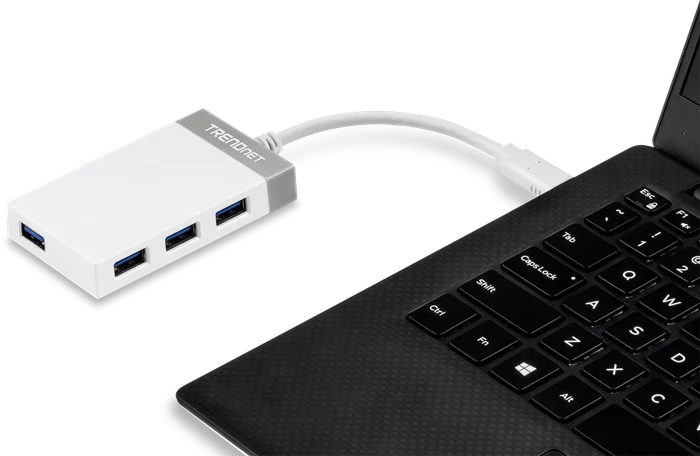 TRENDnet TUC-H4E USB-Hub, 4x USB-A 3.0, USB-C 3.0 [Stecker]
