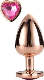 Dream Toys Gleaming Love Plug medium rose gold