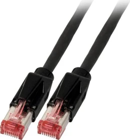 EFB Elektronik TM21 Dätwyler 7702 Patchkabel, Cat7/Cat6a, S/FTP, RJ-45/RJ-45, 7.5m, schwarz