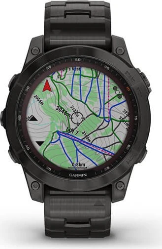 Garmin Fenix 7 Sapphire Solar slate grey dlc titan/dlc titan