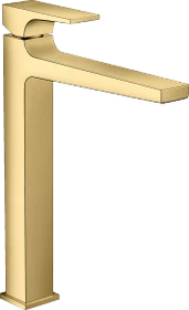 Hansgrohe Metropol Waschbeckenarmatur 260 mit Push-Open Ablaufgarnitur polished goldoptik