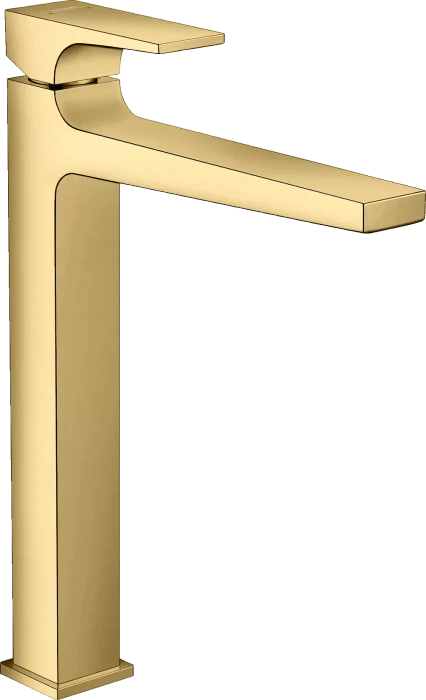 Hansgrohe Metropol Waschbeckenarmatur 260 mit Push-Open Ablaufgarnitur polished goldoptik