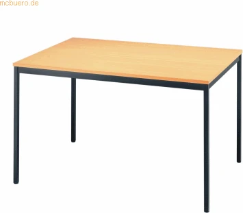 Hammerbacher Meeting V-Serie VS12/6 Konferenztisch 120x80cm Buche/schwarz