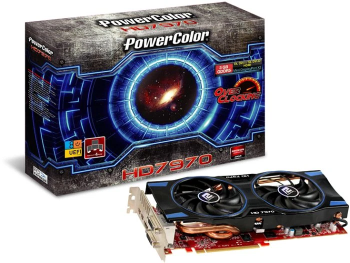PowerColor Radeon HD 7970 OC, 3GB GDDR5, 2x DVI, HDMI, 2x mDP