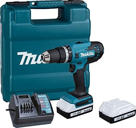 Makita HP488D002 G-Serie Akku-Schlagbohrschrauber inkl. Koffer + 2 Akkus 1.5Ah