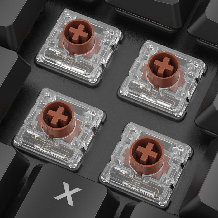 Sharkoon PureWriter W65, schwarz, Kailh Choc V2 LOW PROFILE BROWN, USB, DE