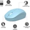 Port Designs Wireless Mouse Collection II pastellblau, USB-C/USB-A Vorschaubild