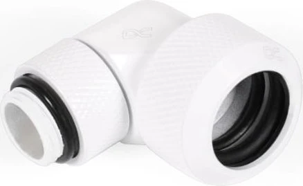 Alphacool Eiszapfen 90° G1/4" auf 16mm Hardtube Anschraubtülle, drehbar, weiß