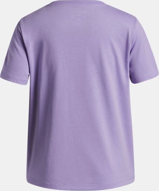 Under Armour Rival Shimmer Funktionsshirt kurzarm transparent/weiß (Junior)