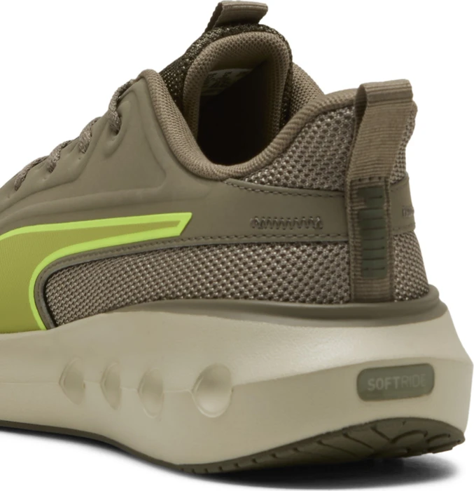 Puma Softride Carson velvet moss/loden green/yellow alert
